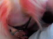 Public Blowjob , uses cum as dipping sauce! Yum 8/16