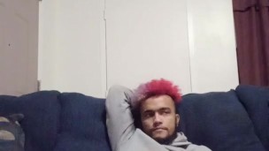 Light skin tatted self masturbation 