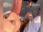 Daytime rooftop blowjob with a very happy ending 11/16