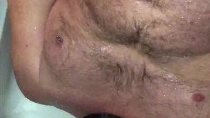 Legs Up Self Facial, Cum and Piss Slut Covers His Face and Fills His Mouth