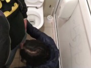 Cum shot in public toilet 3/16