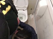 Cum shot in public toilet 4/16
