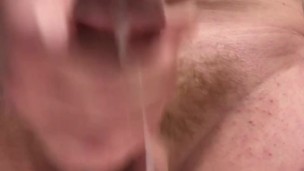 Slow motion cumshot just for you while your on your knees 