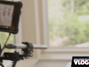 Skinny Blonde Kyler Quinn Squirts Hard Behind Scene 13/16