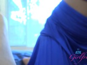 Sophia Leone epic blowjob, footjob, tit job and handjob stoking her favorite cock until it cums 11/16