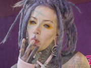 hard DOUBLE ANAL from crazy TATTOO PUNK - ATM, Gape, Facial, Prolapse, Swalow, DAP - goth alt girl 11/16