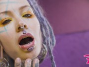 hard DOUBLE ANAL from crazy TATTOO PUNK - ATM, Gape, Facial, Prolapse, Swalow, DAP - goth alt girl 9/16