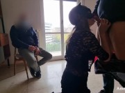 DIMMI CHE SONO TROIA, Succhia Uno Sconosciuto E Riceve Sborrata Negli Occhi, Marito Cornuto Si Mastu 4/16