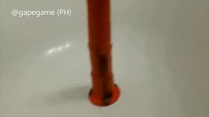 Unboxing new toy 28x5 Red Horse Didlo, SELFFUCK and Peeing