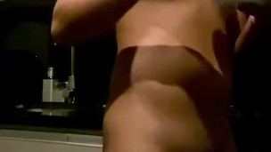 Risky Latín Get Naked in the Kitchen