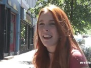 Red Headed Babe Plays Outdoors 10/16