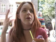 Red Headed Babe Plays Outdoors 16/16