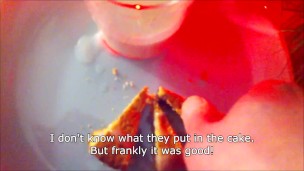 Jon Arteen is a twink who cums on cake and eats it for Christmas Holiday Freak by Mija J