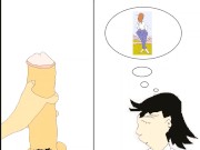 Sex Animation of Solo Male Masturbation while Fantasizing about Women 8/16