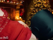 XXXMAS - For Christmas my husband lick my pussy, fuck me hard and cum on my clothes, What else ? 1/16