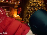 XXXMAS - For Christmas my husband lick my pussy, fuck me hard and cum on my clothes, What else ? 3/16