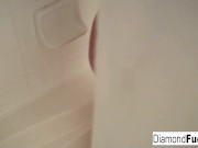 Diamond Decides To Get Wild In Shower 2/16