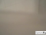 Diamond Decides To Get Wild In Shower 7/16