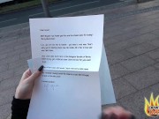 PublicSexDate - Petite Goth Slut Lou Nesbit Sucks Stranger's Cock in Public 4/16