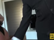 Bdsm babe throats dick and rides 5/16