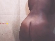 Big ass Ebony Twerking naked in the shower 6/16