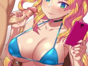 hot blonde handjob 1/16