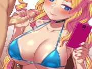 hot blonde handjob 11/16