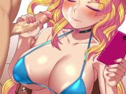 hot blonde handjob 14/16