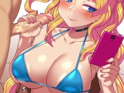 hot blonde handjob 2/16