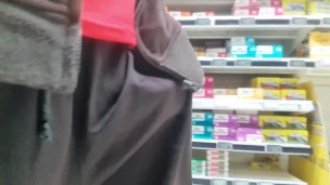 Public Masturbation at the Supermarket - I love taking risks