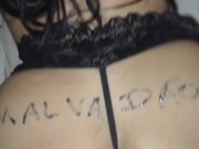 Dirty minded, Brasilian brunette with big tits, Jade Kush is fucking one of her classmates 6/16