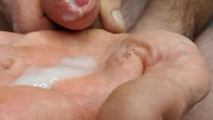 Naked cumshot
