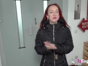 Redhead slut gets wrecked at her first porn scene. She wanted that way!!!! 2/16