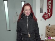 Redhead slut gets wrecked at her first porn scene. She wanted that way!!!! 3/16