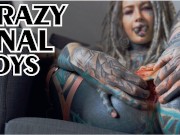 big SQUIRT from Tattoo girl in High heels - hard ANAL strech - AT...