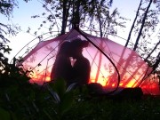 One of our first dates under the midnight sun in northern Sweden - RosenlundX 12/16