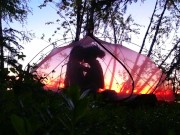 One of our first dates under the midnight sun in northern Sweden - RosenlundX 8/16