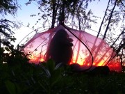 One of our first dates under the midnight sun in northern Sweden - RosenlundX 9/16