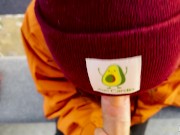 POV. Naughty stranger seduced me with public blowjob in mountain cableway and begged to cum in mouth 7/16