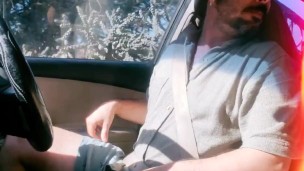 Driver caught masturbating 