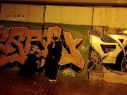 The obedient slut wife sucks dick in the underpass part 1 14/16