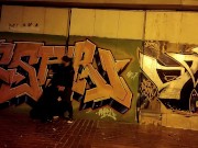 The obedient slut wife sucks dick in the underpass part 1 16/16