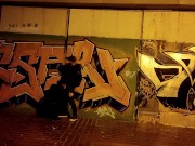 The obedient slut wife sucks dick in the underpass part 1 3/16