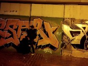 The obedient slut wife sucks dick in the underpass part 1 6/16