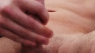 Uncut British Teen Leaks Cum Down His Cock