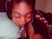 She came back for more of this big black cock only to get her wet throat pump a cum bbc vs ebony  5/16