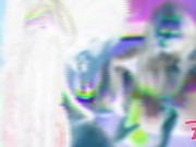 two alternative girls have rough threesome with a tattooed guy, blow his dick, pussy and anal fuck, gapes, facial cumshot 7/16