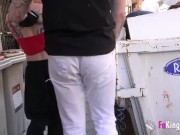 Brunette babe and gives us a PUBLIC show before their scene 7/16