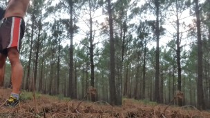 I love the risk of undressing in the forest and masturbating my Cock and my ass