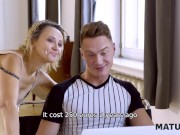 MATURE4K. Lack of sex motivates mature to have affair with IT repairman 4/16